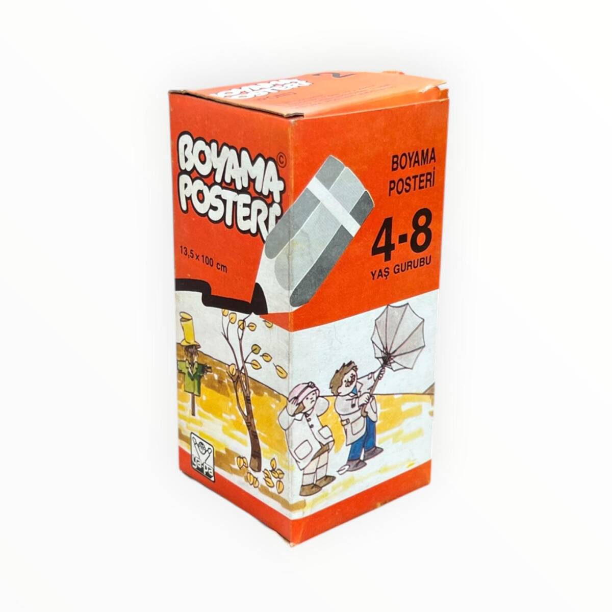 Vintage Boyama Posteri ''Bir Sonbahar Günü'' 4-8 Yaş Gurubu AOB8596 - 1