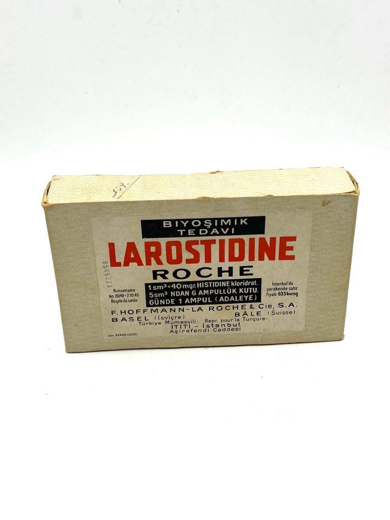 Vintage Larostıdıne Roche 1945 İlaç Kutusu MDL133 (N) - 1