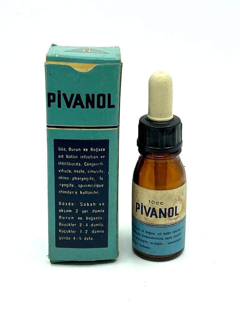 Vintage 1960 Pivanol Damla İlaç Kutusu MDL191 - 1