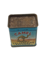 Vintage Camel Yuvarlak Vulkanize Yama Üniteleri Kiti 1946 Koleksiyonluk Teneke Kutu AOB4228 (N) - 4