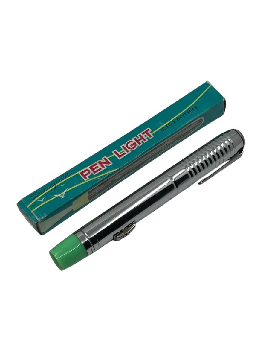 Vintage Çin Malı Metal Cep Boy El Feneri Kullanılmamış Kutusunda AOB4286 - 2