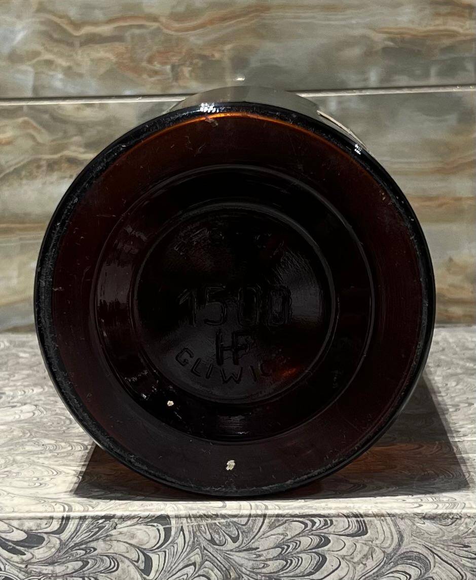 Vintage Colladium (Amber) Eczacı Şişesi 25cm AOB8813 - 3