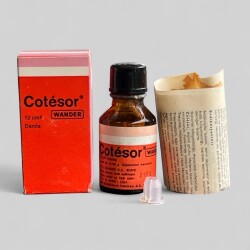 Vintage Cotesor İlaç Kutusunda Koleksiyonluk Tüketilmez MDL339 - Gökçekoleksiyon