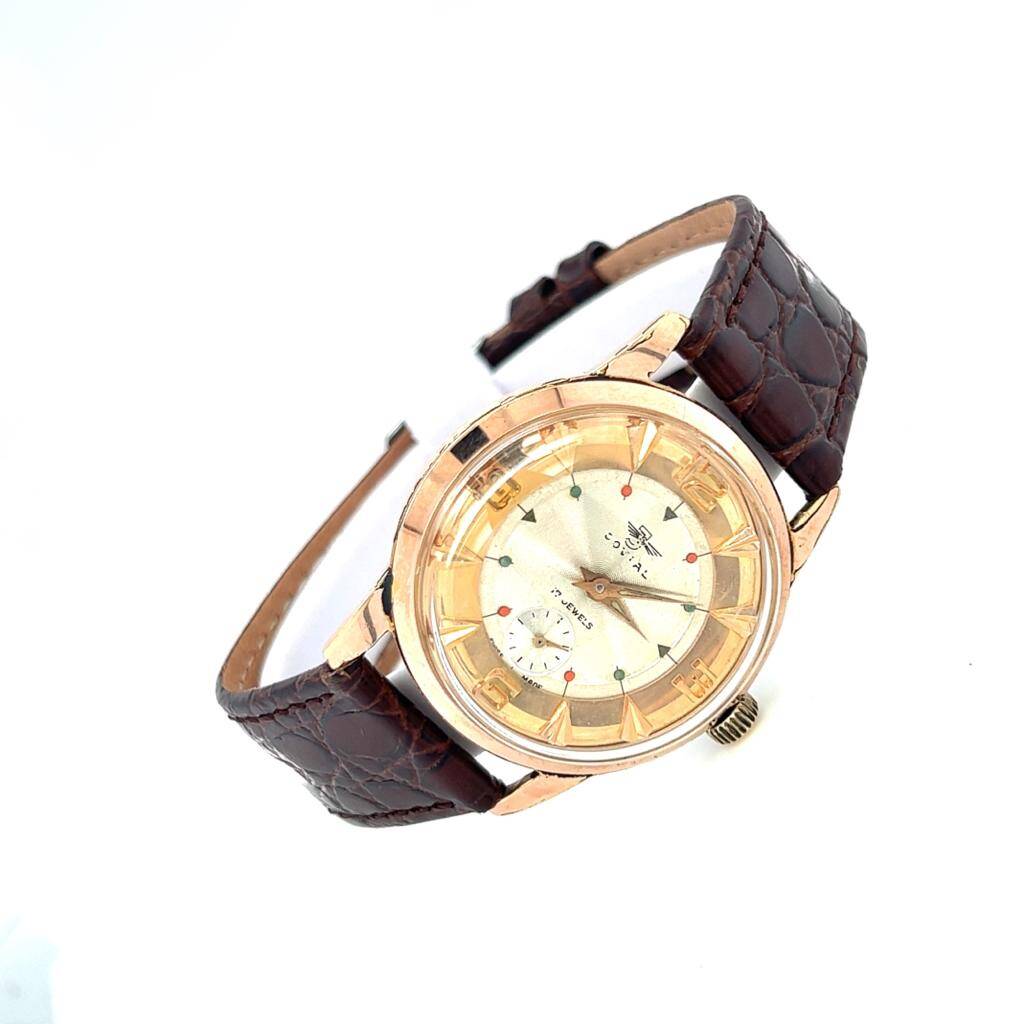 Vintage COVIAL Altın Kaplama Kurmalı Unisex Kol Saati EBY289 - 1