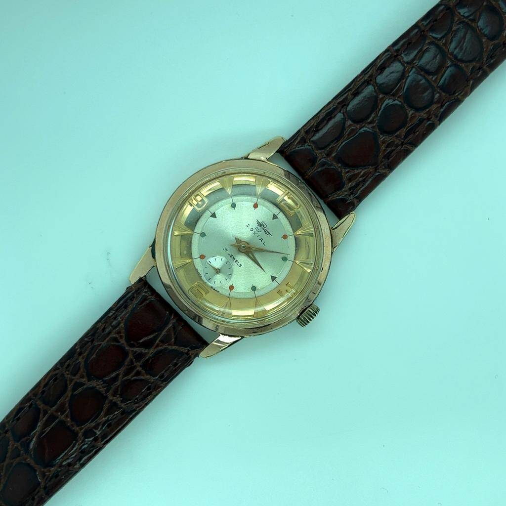 Vintage COVIAL Altın Kaplama Kurmalı Unisex Kol Saati EBY289 - 5