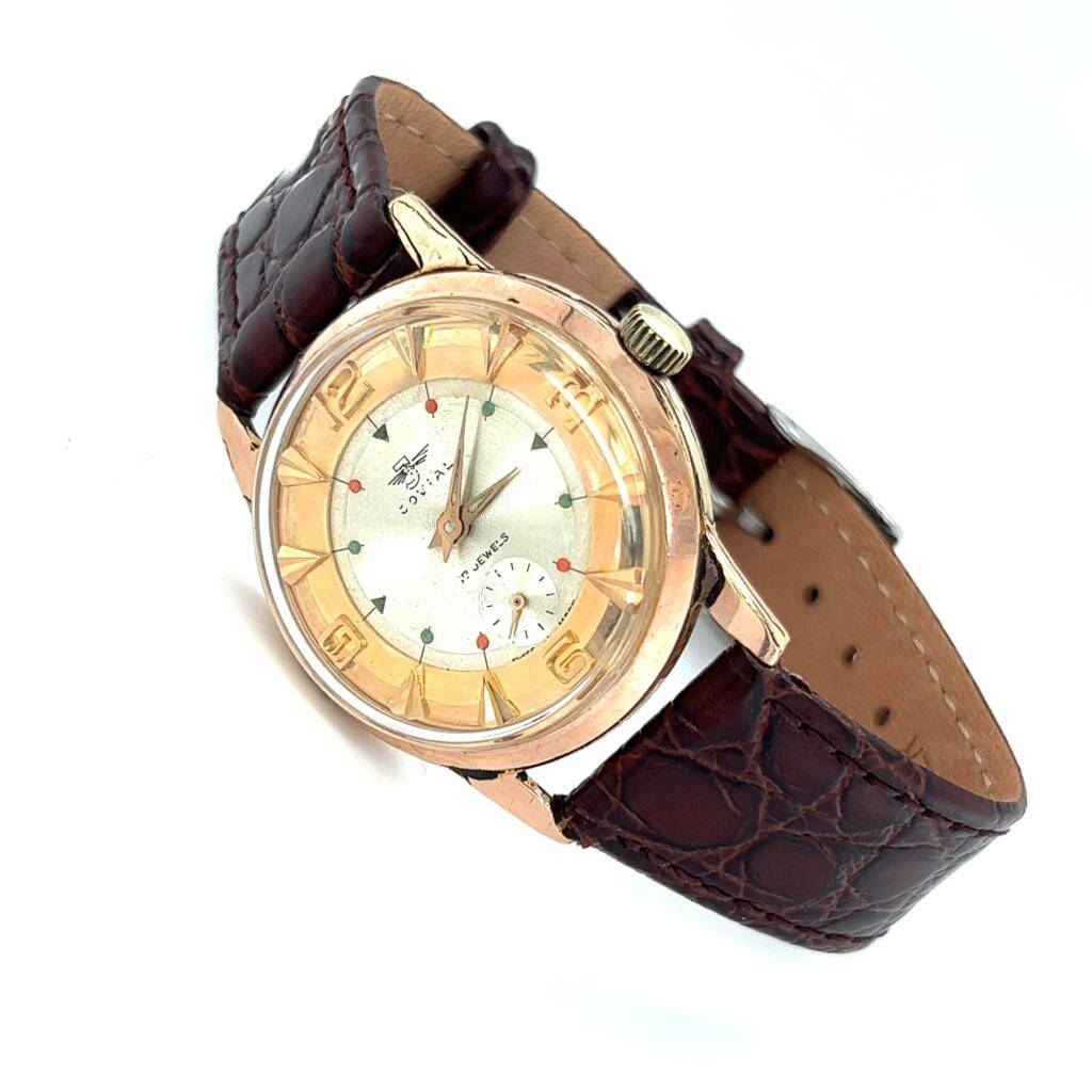 Vintage COVIAL Altın Kaplama Kurmalı Unisex Kol Saati EBY289 - 4