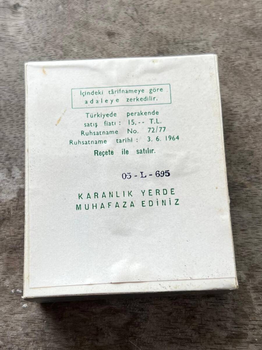 Vintage DECA-DURABOLIN İlaç Kutusunda Koleksiyonluk Tüketilmez MDL308 - 2