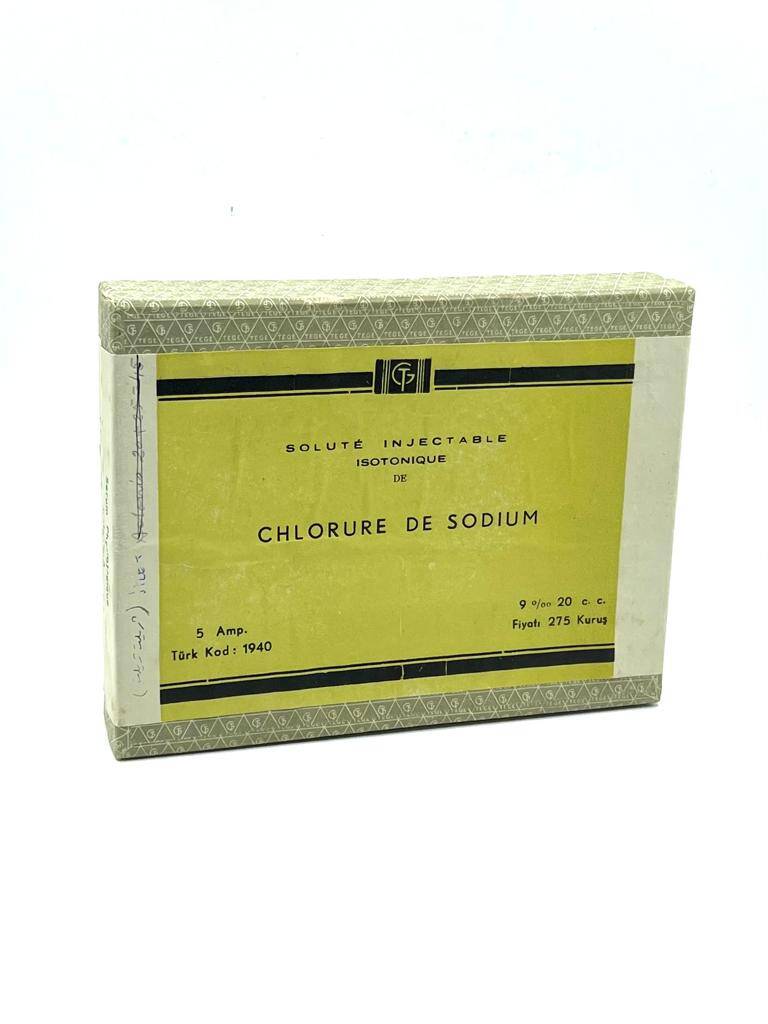 Vintage Chlorure DE Sodıum 1940 İlaç Kutusu MDL144 (N) - 1