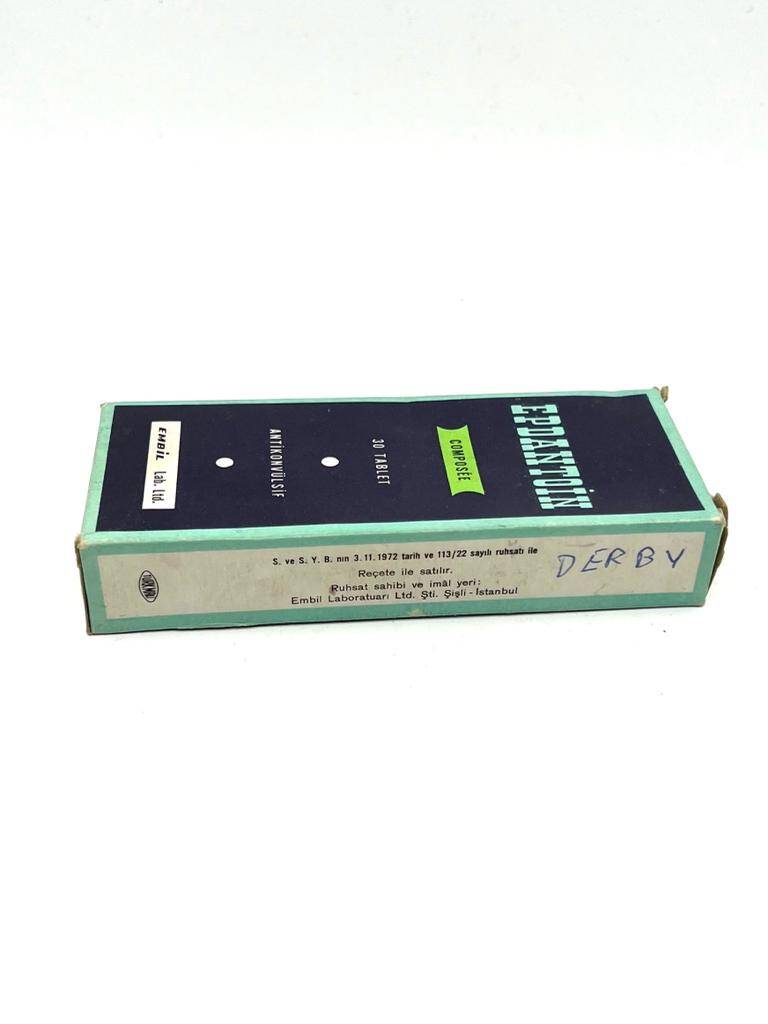Vintage Epdantoin İlaç Karton Kutusu MDL98 (N) - 2