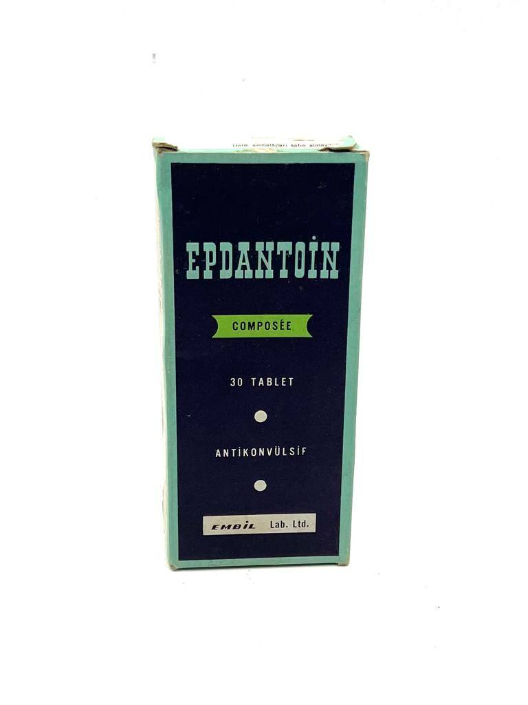 Vintage Epdantoin İlaç Karton Kutusu MDL98 (N) - 1