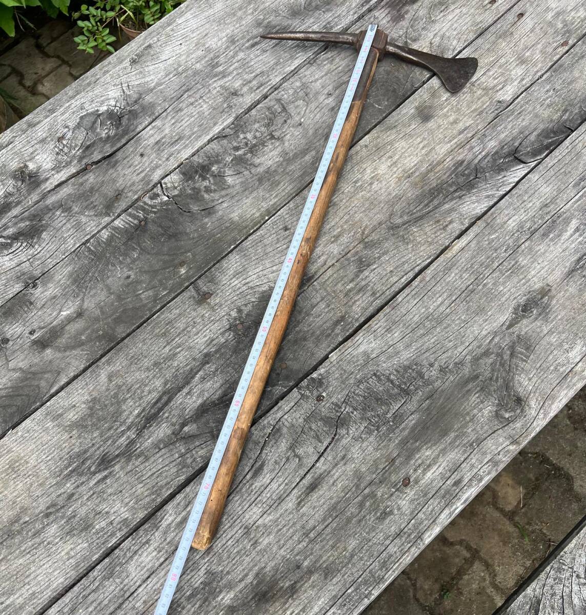 Vintage Dövme Demirden Yapılmış Osmanlı Teber AOB6377 - 4