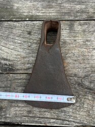 Vintage Dövme Demirden Yapılmış Kazma AOB6374 - 5