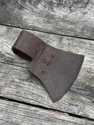 Vintage Dövme Demirden Yapılmış Usta Damgalı Balta AOB6371 - 2