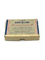 Vintage Gortulıne Ampul 1946 Karton İlaç Kutusu MDL150 (N) - 1