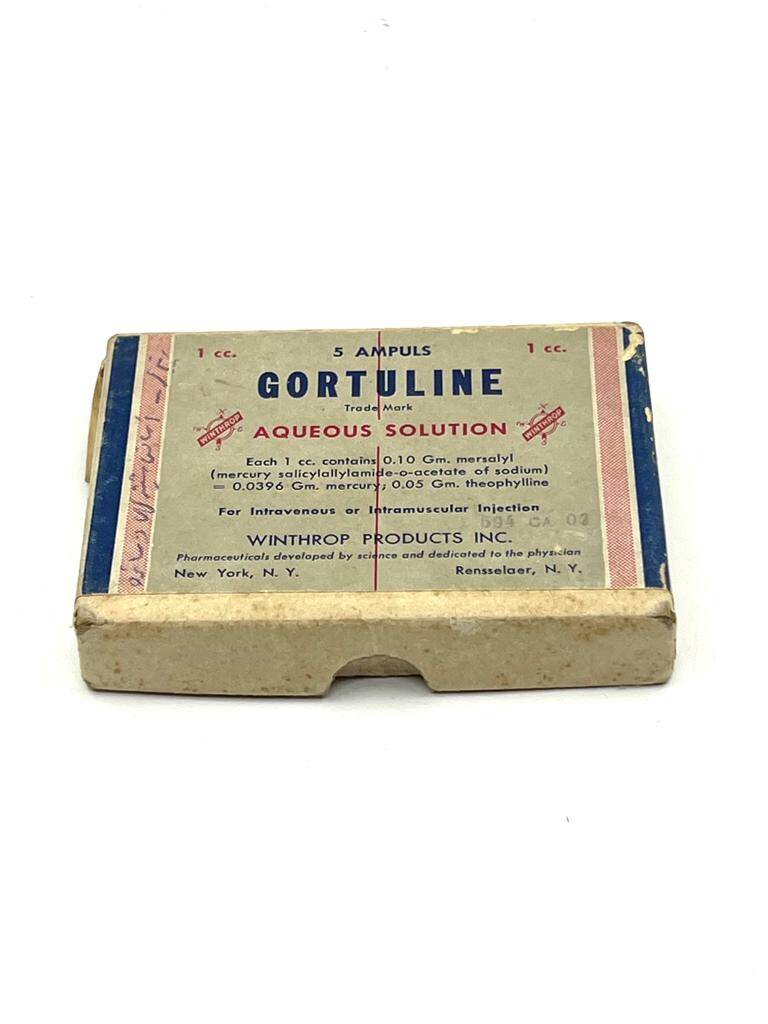Vintage Gortulıne Ampul 1946 Karton İlaç Kutusu MDL150 (N) - 1