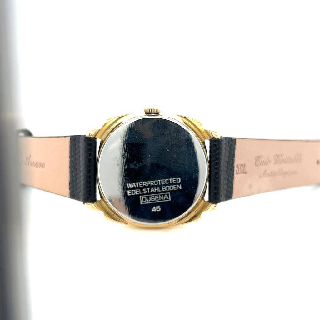 Vintage DUGENA Altın Kaplama Kurmalı Kol Saati SAA103 #1.38 - 5