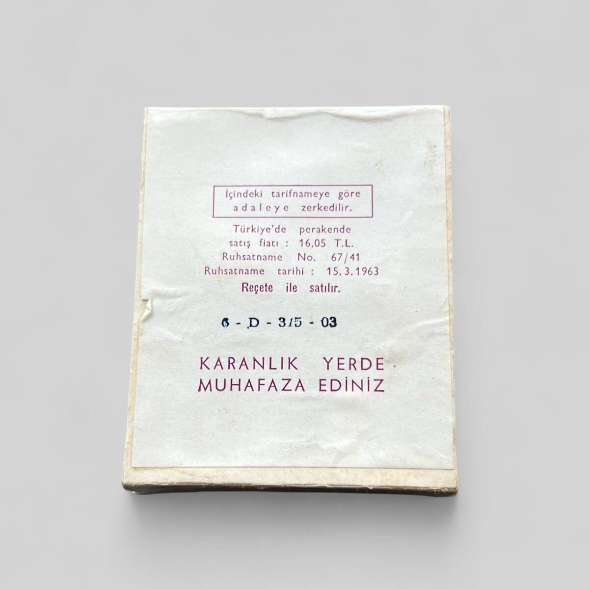 Vintage Durabolın İlaç Kutusunda Koleksiyonluk Tüketilmez MDL306 - 2