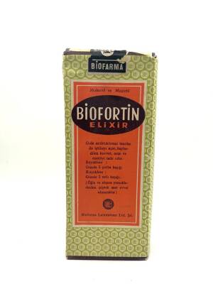 Vintage Biofortin Elixir 1945 İlaç Kutusu MDL71 (N) - 2
