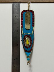 Vintage El İşi Termometre Çarık Nazarlık CV31 - 3