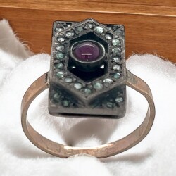 Vintage Elmas 8 Ayar Yüzük ELM189 #3.50 - 3