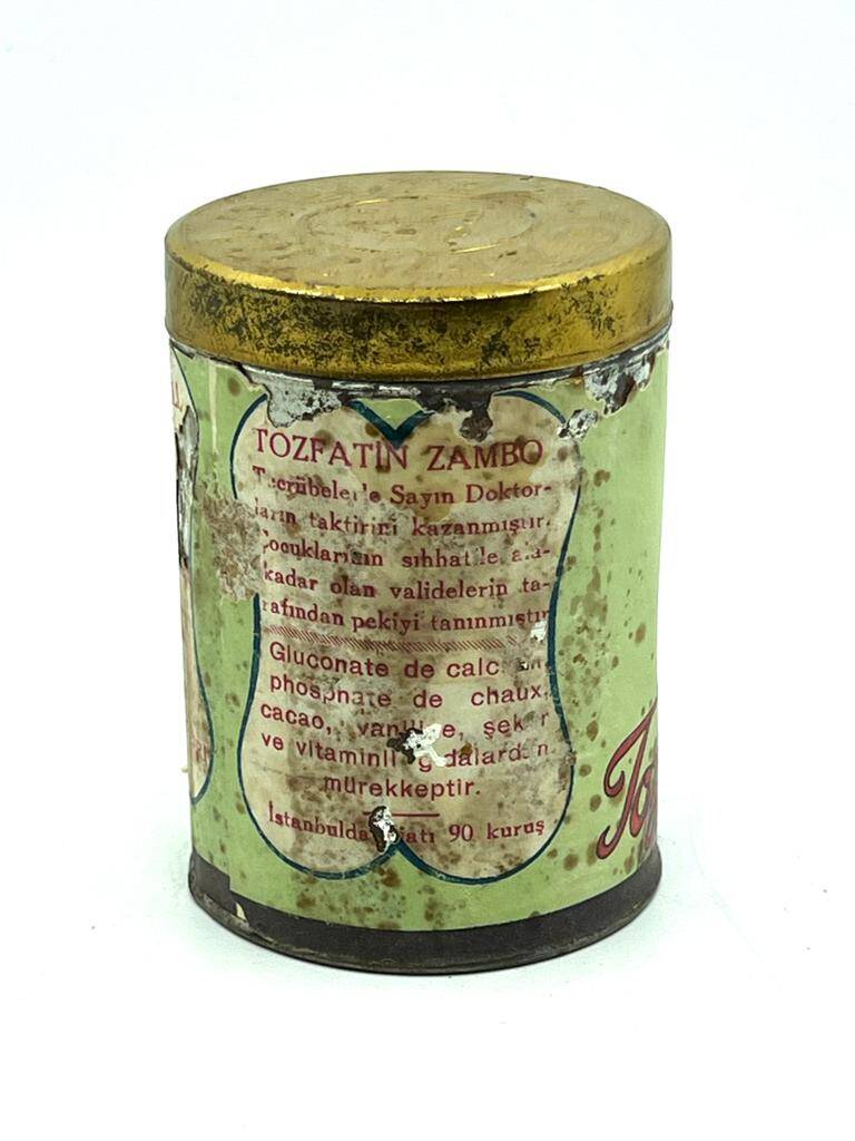Vintage Tozfatin Zambo 1935 Teneke Kutusu MDL94 (N) - 2