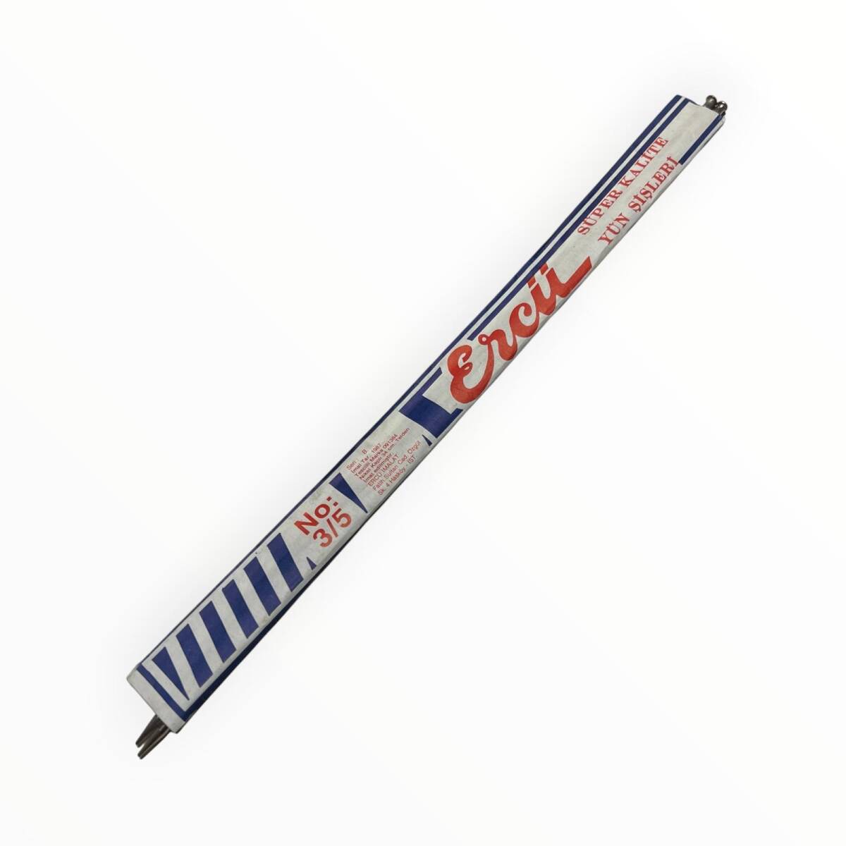 Vintage ERCİL Demir Örgü Şişi 1 Çift AOB8741 - 1