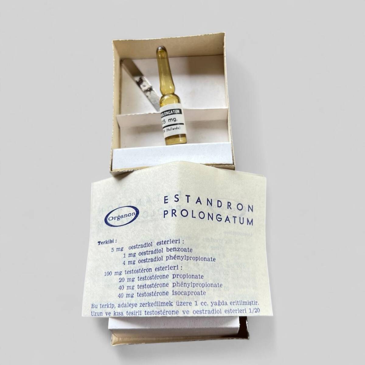 Vintage Estandron İlaç Kutusunda Koleksiyonluk Tüketilmez MDL307 - 3