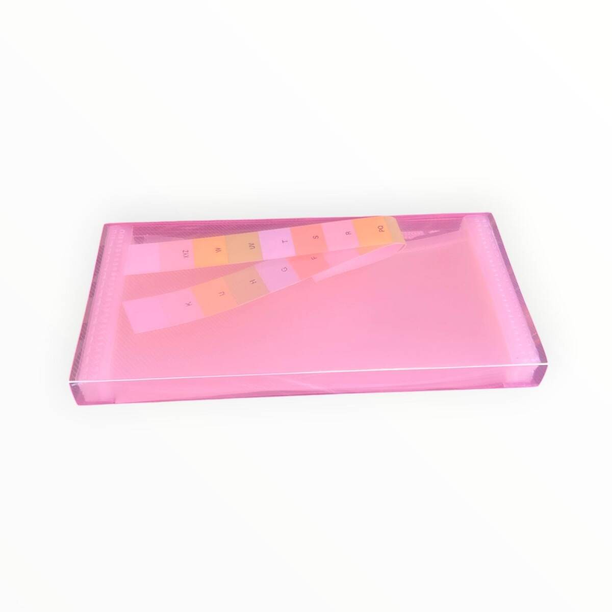 Vintage Expanding File - Dta System 12 Bölmeli Körüklü Evrak Dosyası ''Pembe''AOB8690 - 2