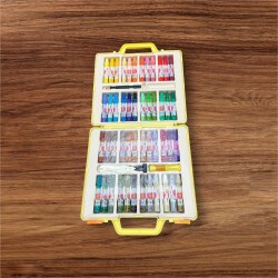 Vintage Expo'93 48 Renk Plastik Çantalı Pastel Boya AOB8621 - 2