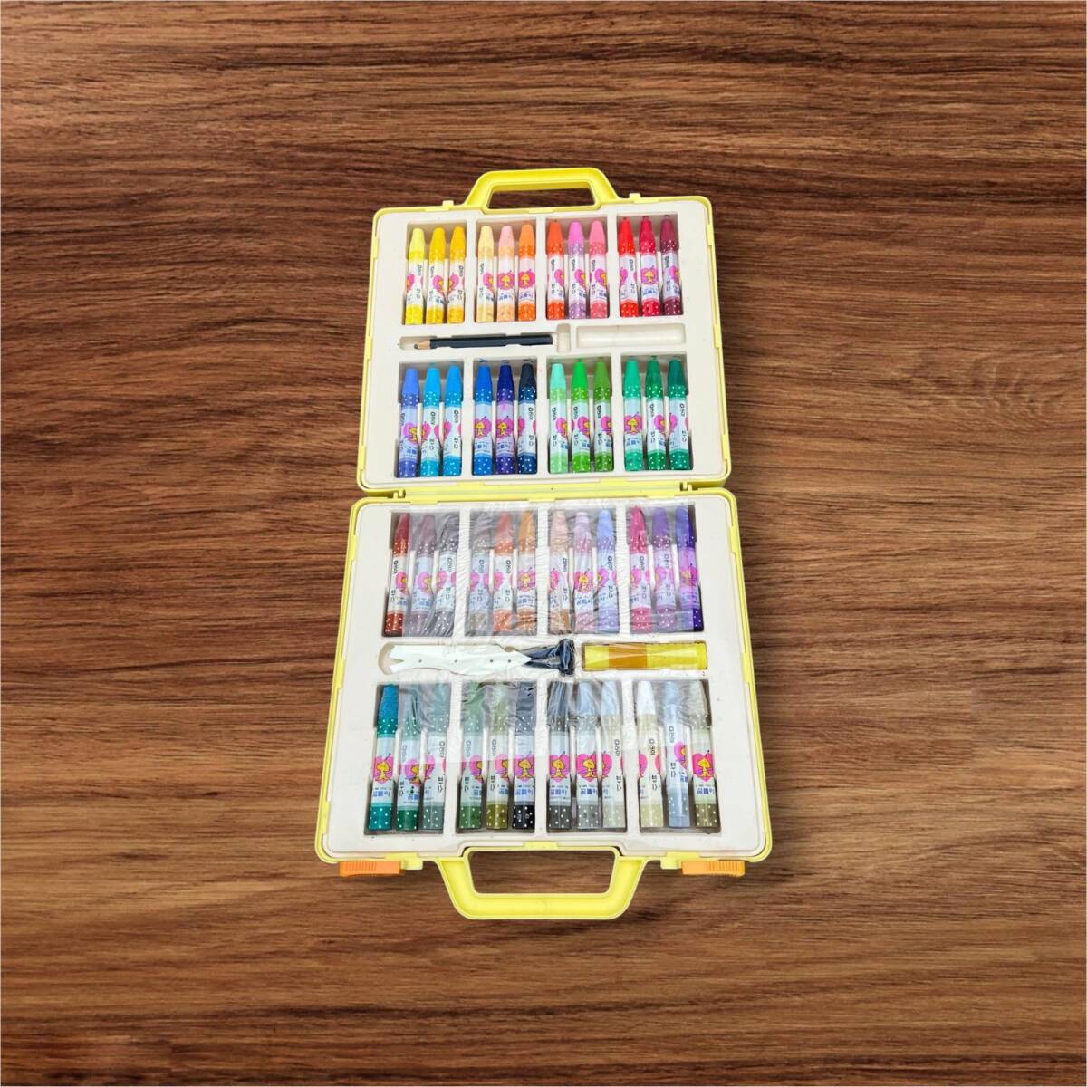 Vintage Expo'93 48 Renk Plastik Çantalı Pastel Boya AOB8621 - 2