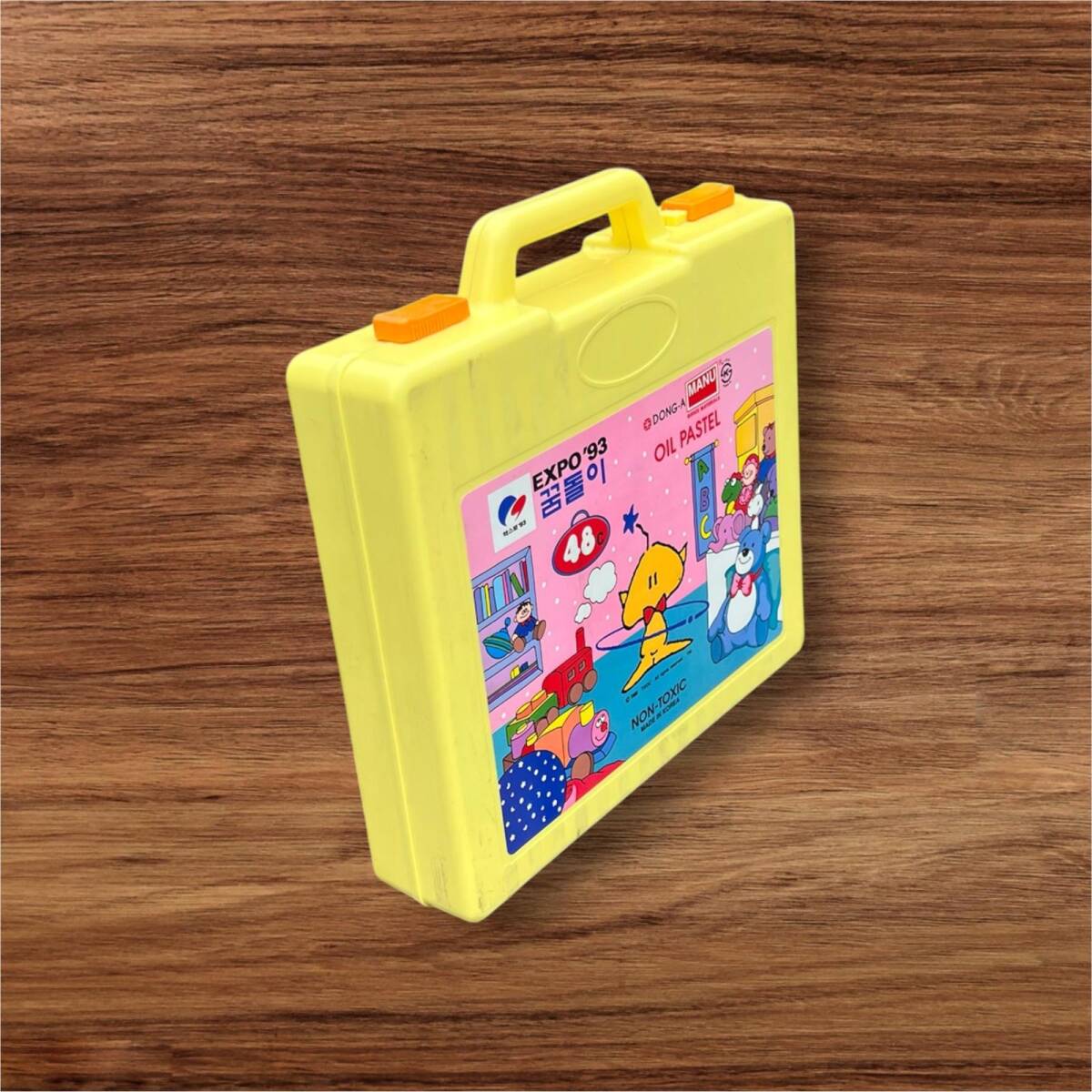Vintage Expo'93 48 Renk Plastik Çantalı Pastel Boya AOB8621 - 3