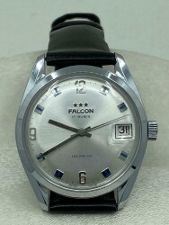 Vintage FALCON 17 Rubis Krom Kurmalı Erkek Kol Saati EBY6216966 - 2
