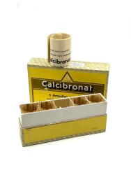 Vintage Calcibronat Ampul 1948 İlaç Kutusu MDL132 - Gökçekoleksiyon