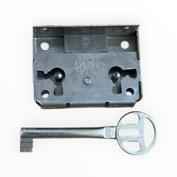 Vintage Ahşap İtalyan Malı Sandık Kilidi AOB8841 - 