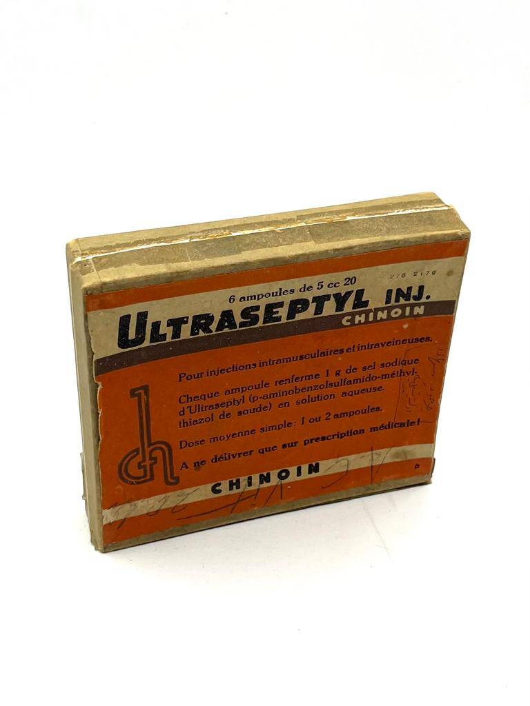 Vintage Ultraseptyl ınj 1942 Karton İlaç Kutusu MDL151 (N) - 2