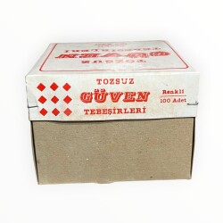 Vintage GÜVEN 100 Adetlik Tebeşir AOB8714 - 2