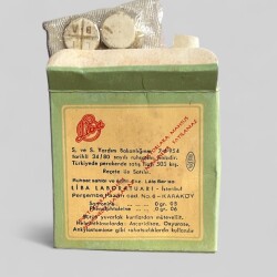Vintage Haflutan İlaç Kutusunda Koleksiyonluk Tüketilmez MDL349 - 2