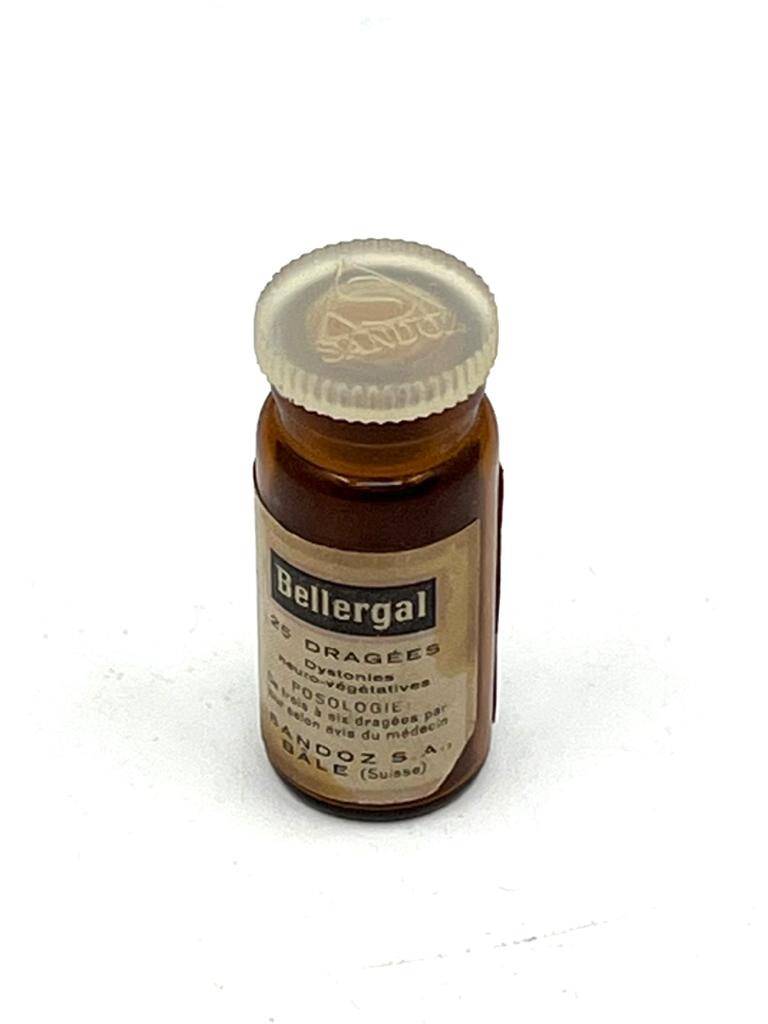 Vintage Bellergal Sandoz İlaç Şişesi MDL213 (N) - 1