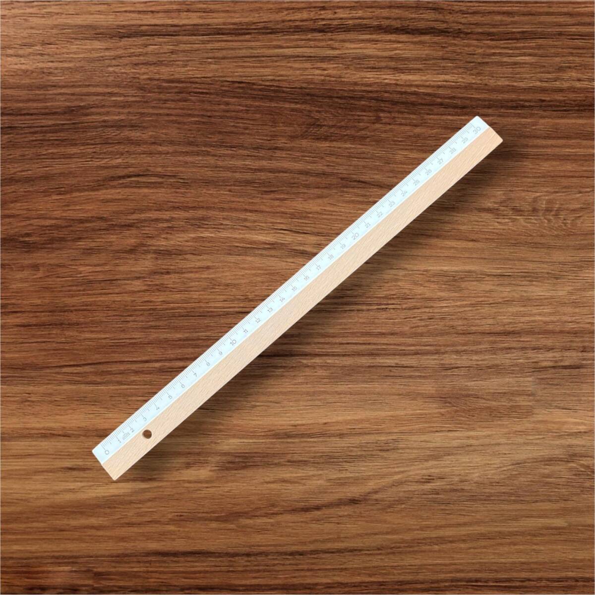 Vintage Hataş Ahşap Cetvel 30cm AOB8581 - 2