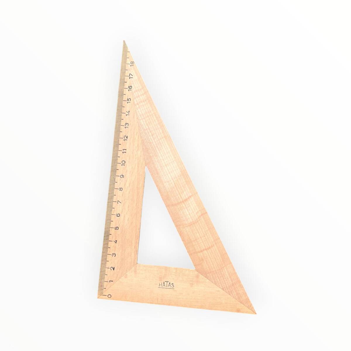 Vintage Hataş Ahşap Gönye 18cm AOB8580 - 2