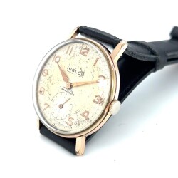 Vintage HISLON Altın Kaplama Kurmalı Kol Saati EBY313 - 3