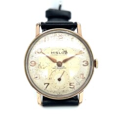 Vintage HISLON Altın Kaplama Kurmalı Kol Saati EBY313 - 5