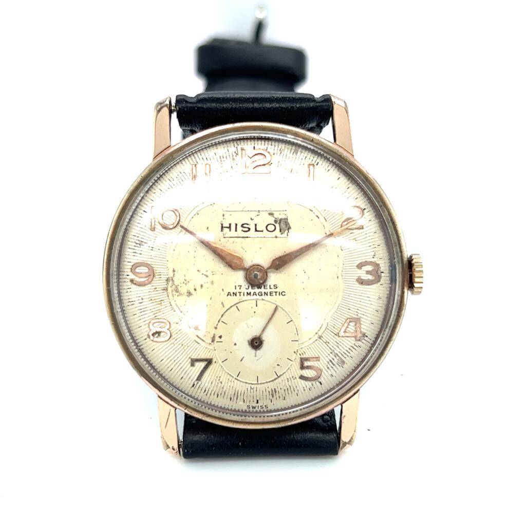 Vintage HISLON Altın Kaplama Kurmalı Kol Saati EBY313 - 5