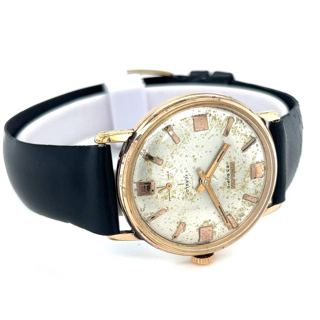 Vintage HISLON Altın Kaplama Kurmalı Kol Saati EBY322 - 2