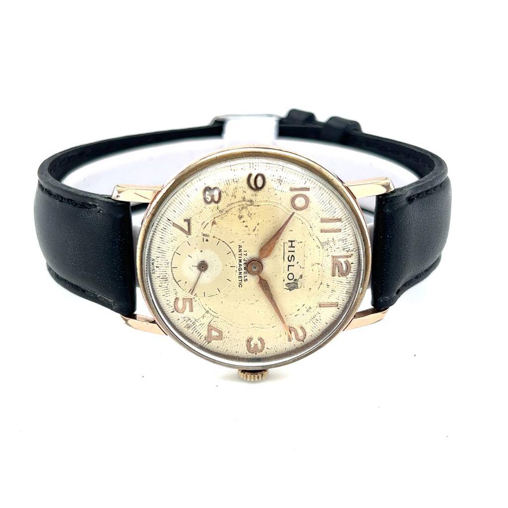 Vintage HISLON Altın Kaplama Kurmalı Kol Saati SAA027 #0.50 - 4