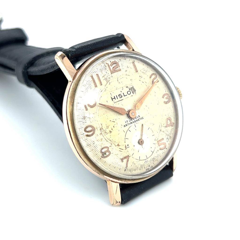Vintage HISLON Altın Kaplama Kurmalı Kol Saati SAA027 #0.50 - 2