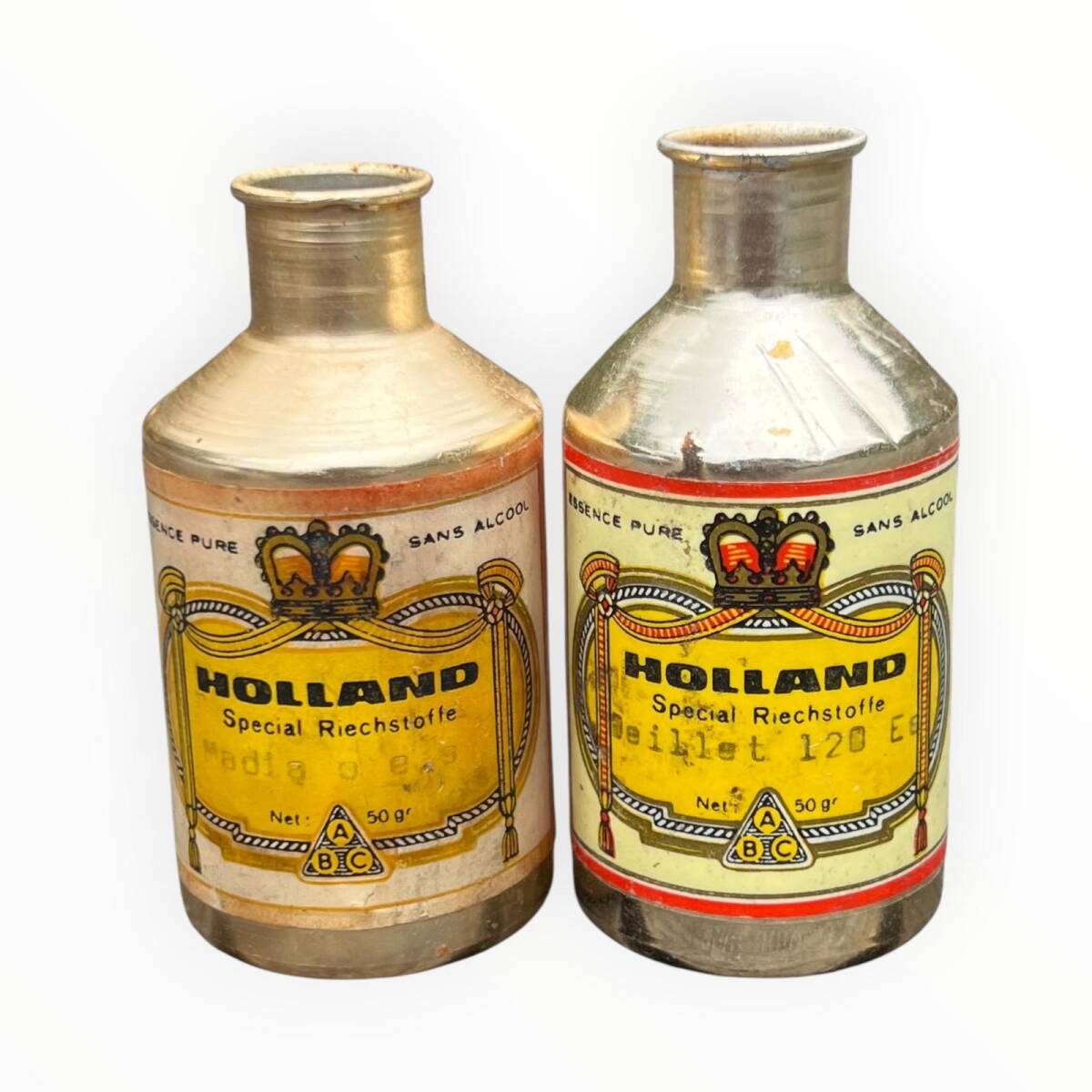 Vintage HOLLAND Boş Esans Şişeleri AOB7534 - 1