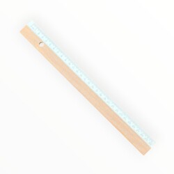 Vintage İşel Ahşap Cetvel 30cm AOB8582 - 4