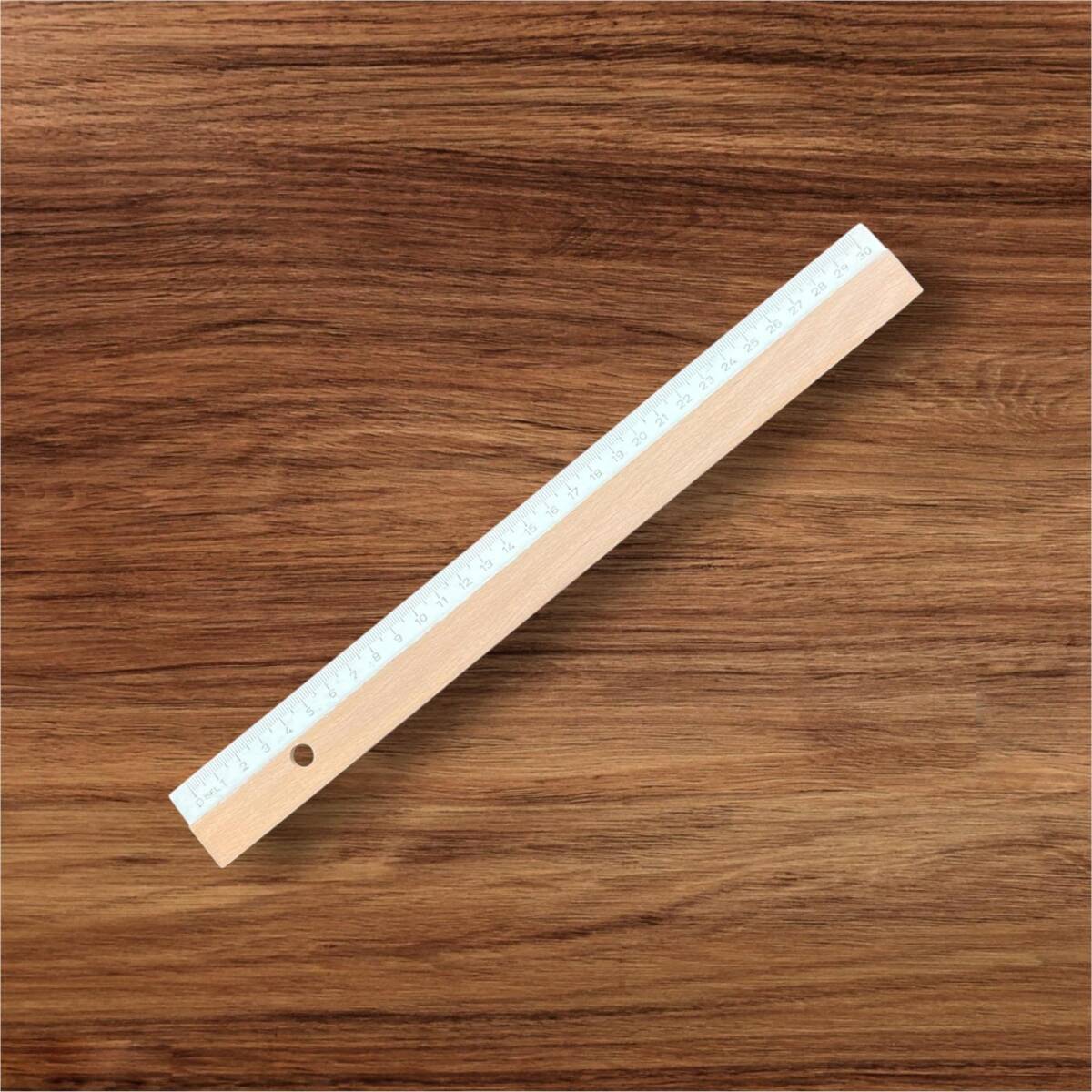 Vintage İşel Ahşap Cetvel 30cm AOB8582 - 2