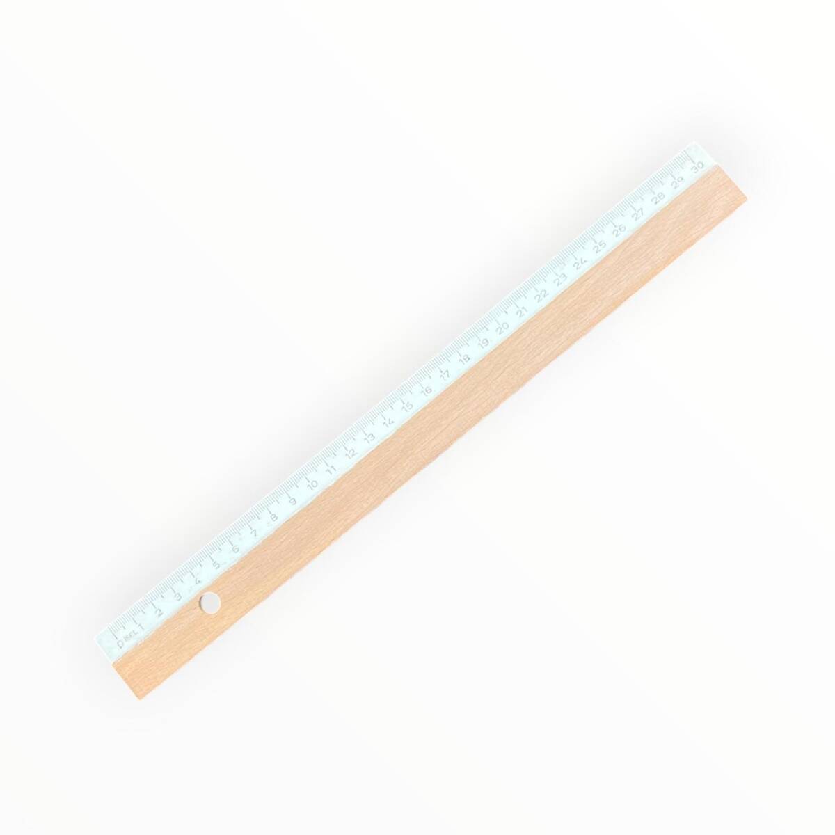 Vintage İşel Ahşap Cetvel 30cm AOB8582 - 1